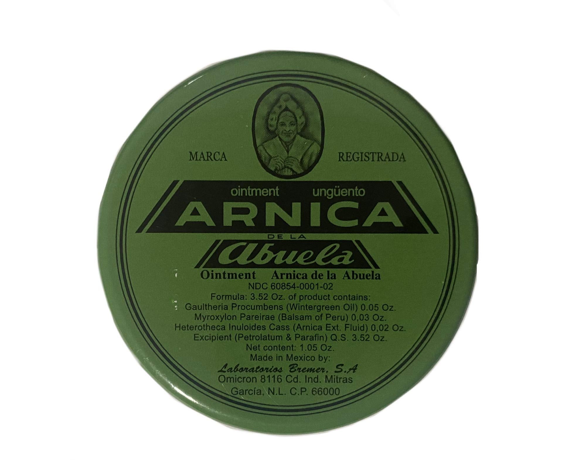 Pomada Arnica de la Abuela en envase plástico, uso tópico para la piel