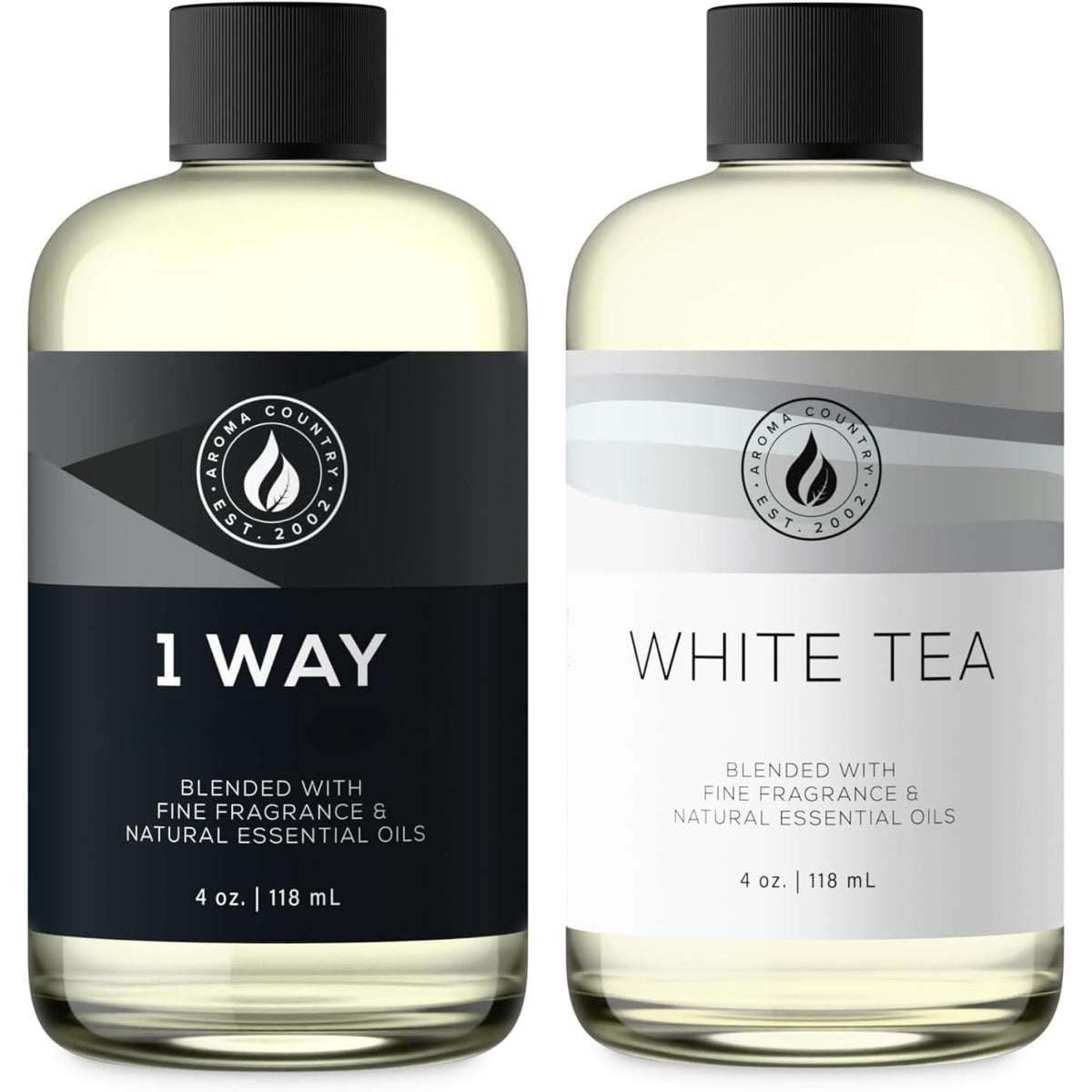 AROMA COUNTRY dos-pack té blanco y 1 Way Miami, aceite para difusor para ambientar espacios