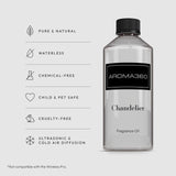 Aroma360 Chandelier: notas de bergamota, sándalo y azafrán para un aroma memorable.