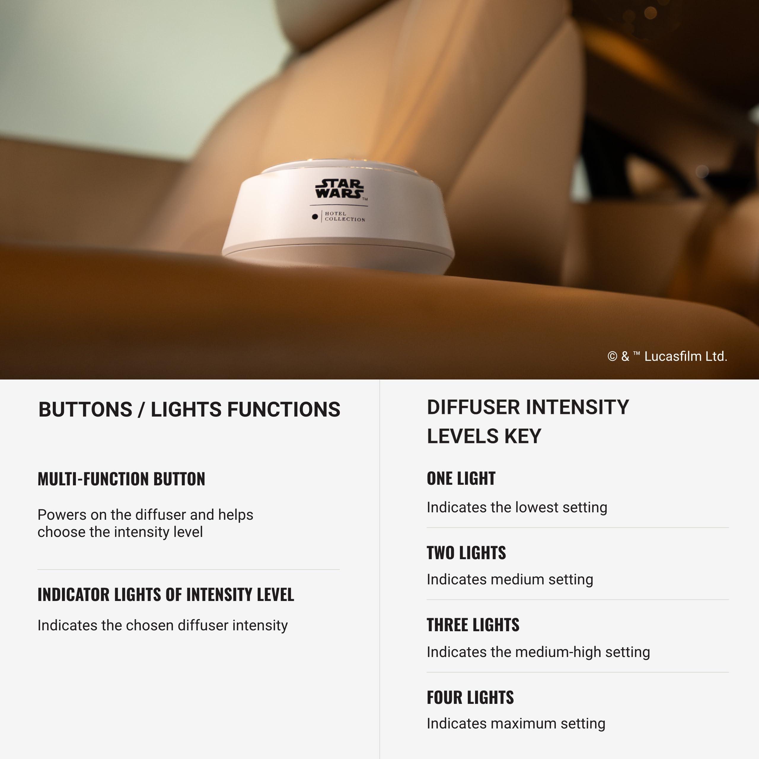 Aroma360 difusor coche aromaterapia para el coche calma y claridad en ruta