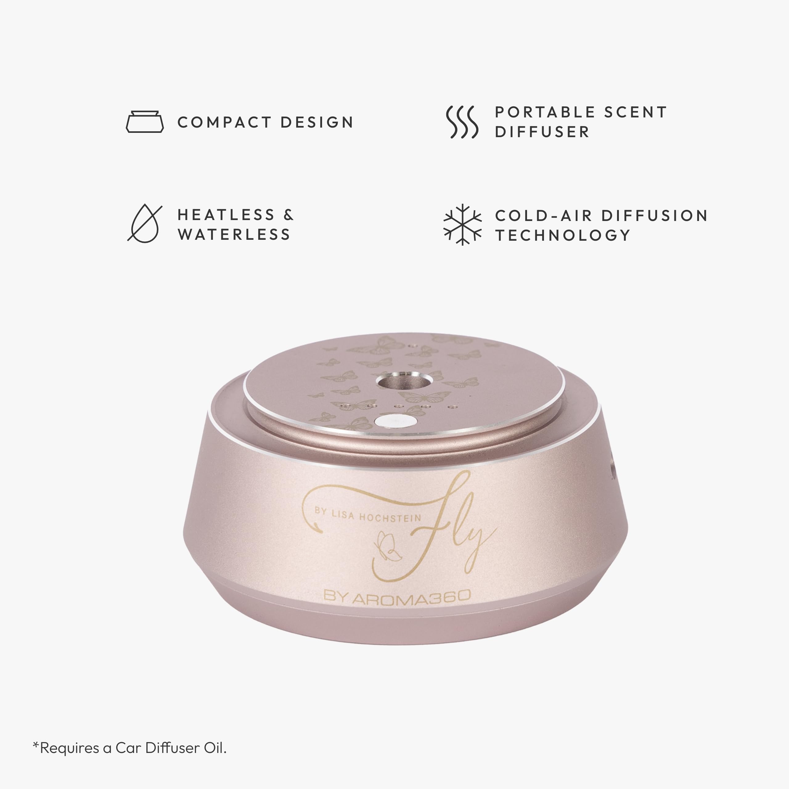Aroma360 Fly, detección de movimiento, activa el difusor al moverse