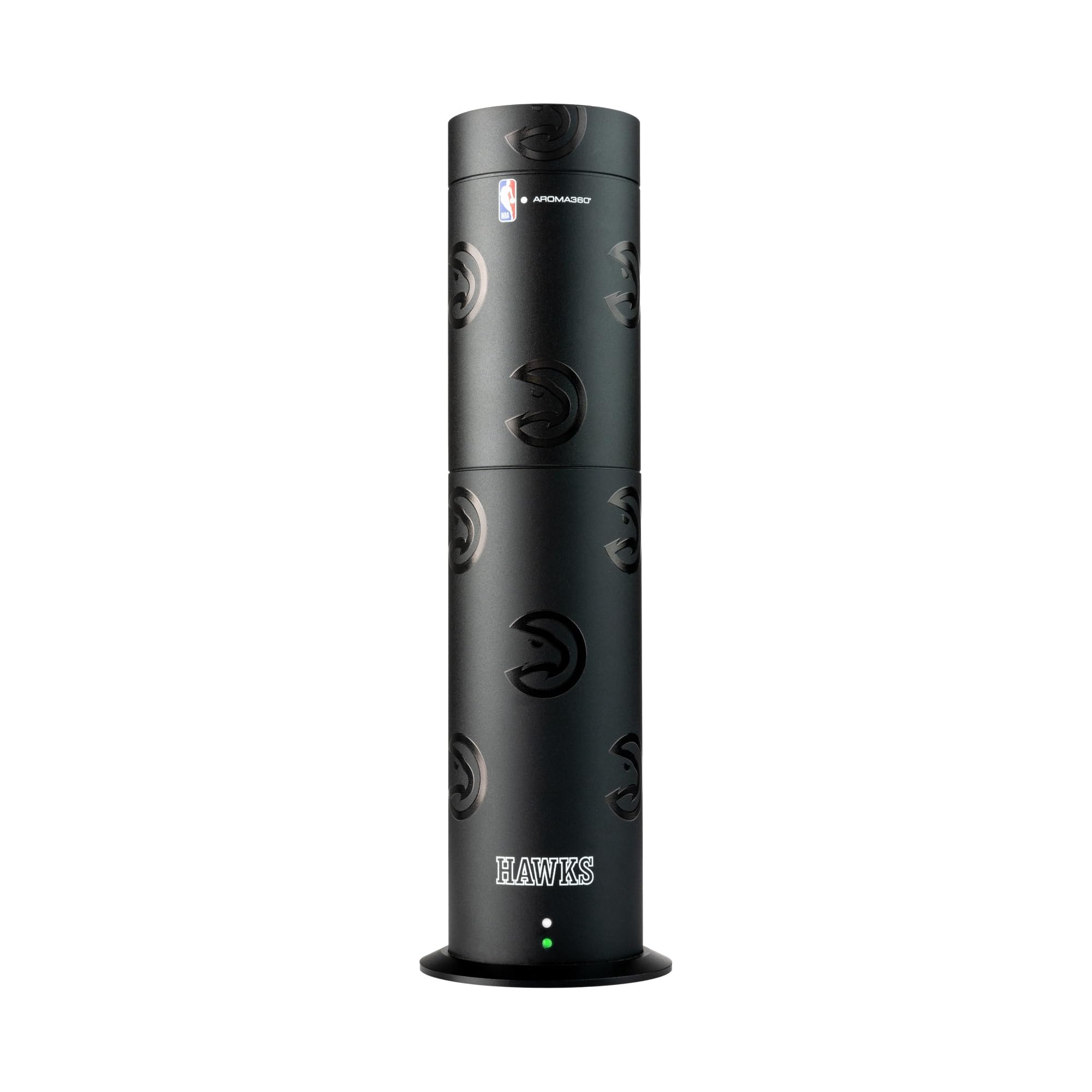 Difusor Aroma360 con botellas Pro Pod en habitación, fragancias duraderas para casa u oficina.