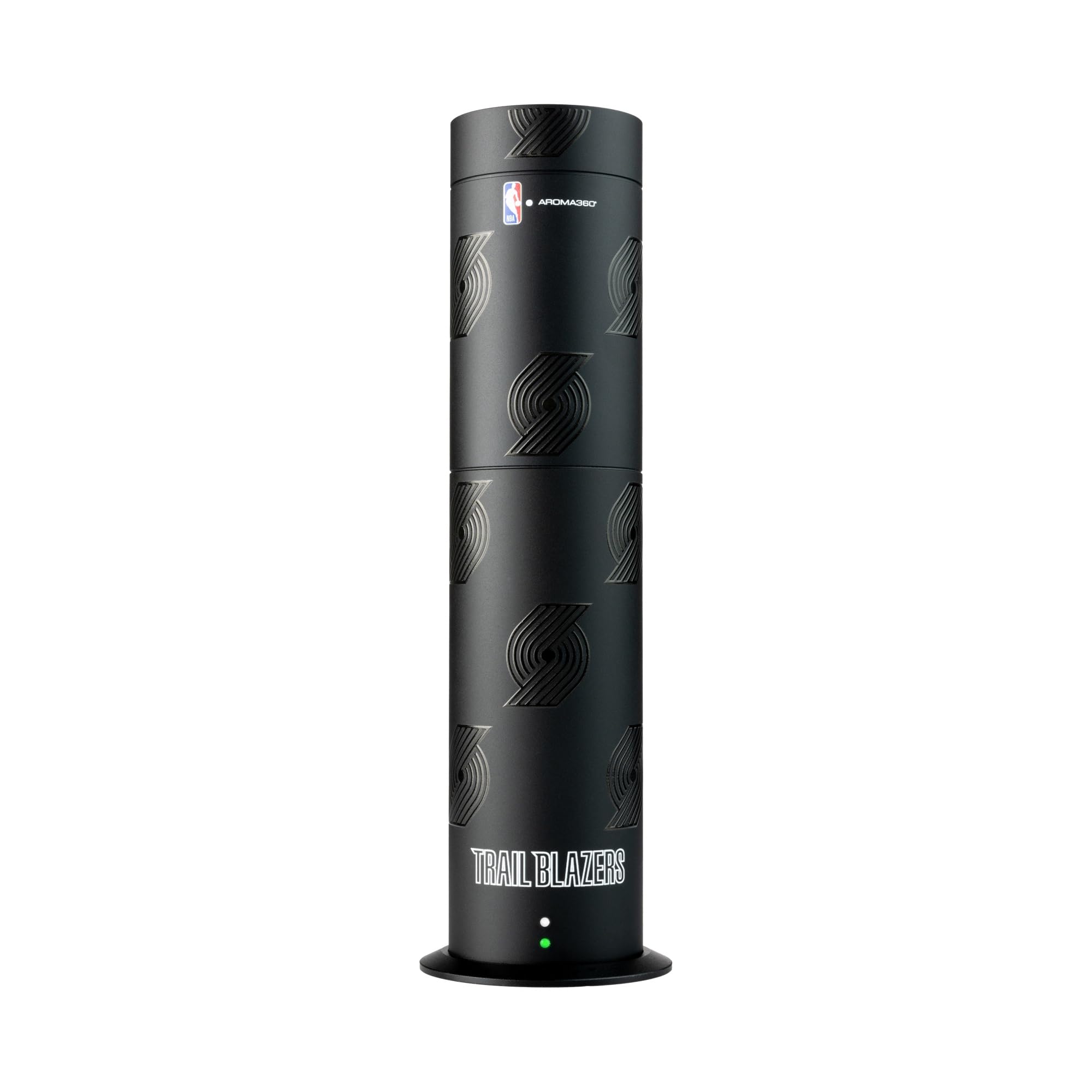 Difusor Aroma360 Pro Pod con logotipo de Portland Trail Blazers para ambientar salones.
