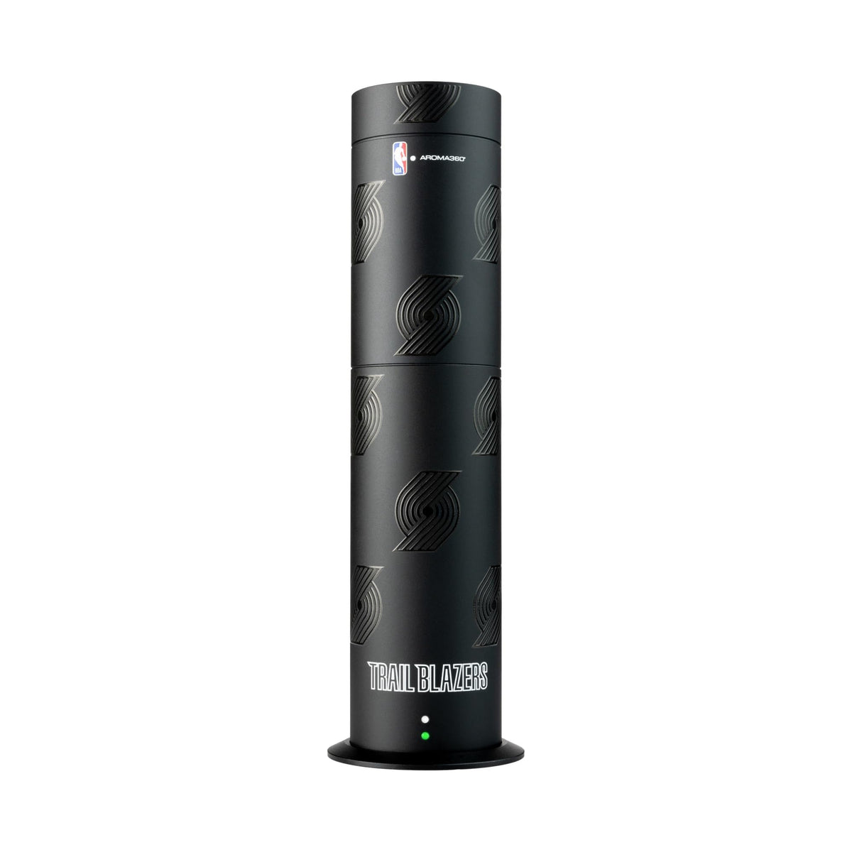Difusor Aroma360 Pro Pod con logotipo de Portland Trail Blazers para ambientar salones.