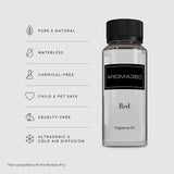Aroma360 Difusor Rojo en ambiente moderno ofrece fragancia de lujo.
