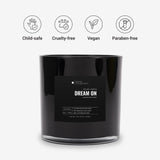 Aroma360 Dream On Deluxe vela grande negra en alto empaque, lujo para sala