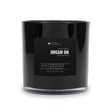 Aroma360 Dream On Deluxe vela grande negra encendida para ambiente relajante