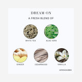 Aroma360 Dream On Paris: vela cedro terroso para ambiente relajante por la noche.
