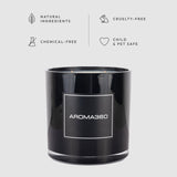 Aroma360 Dream On vela encendida 55oz perfumando el ambiente con notas suaves.
