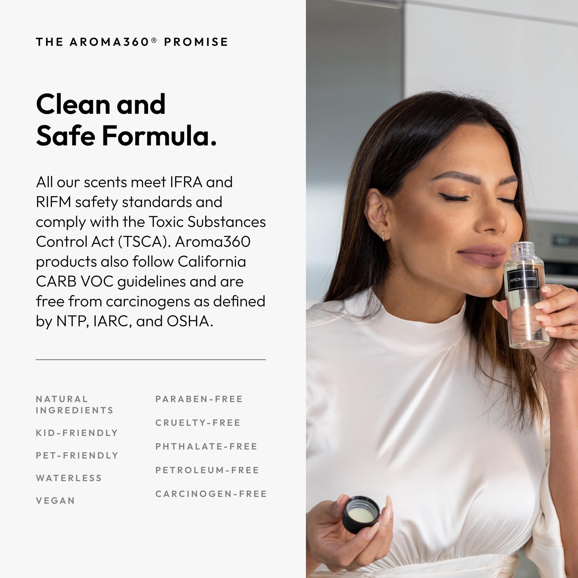 Aroma360: envase de 120 ml para recargas duraderas en tu difusor