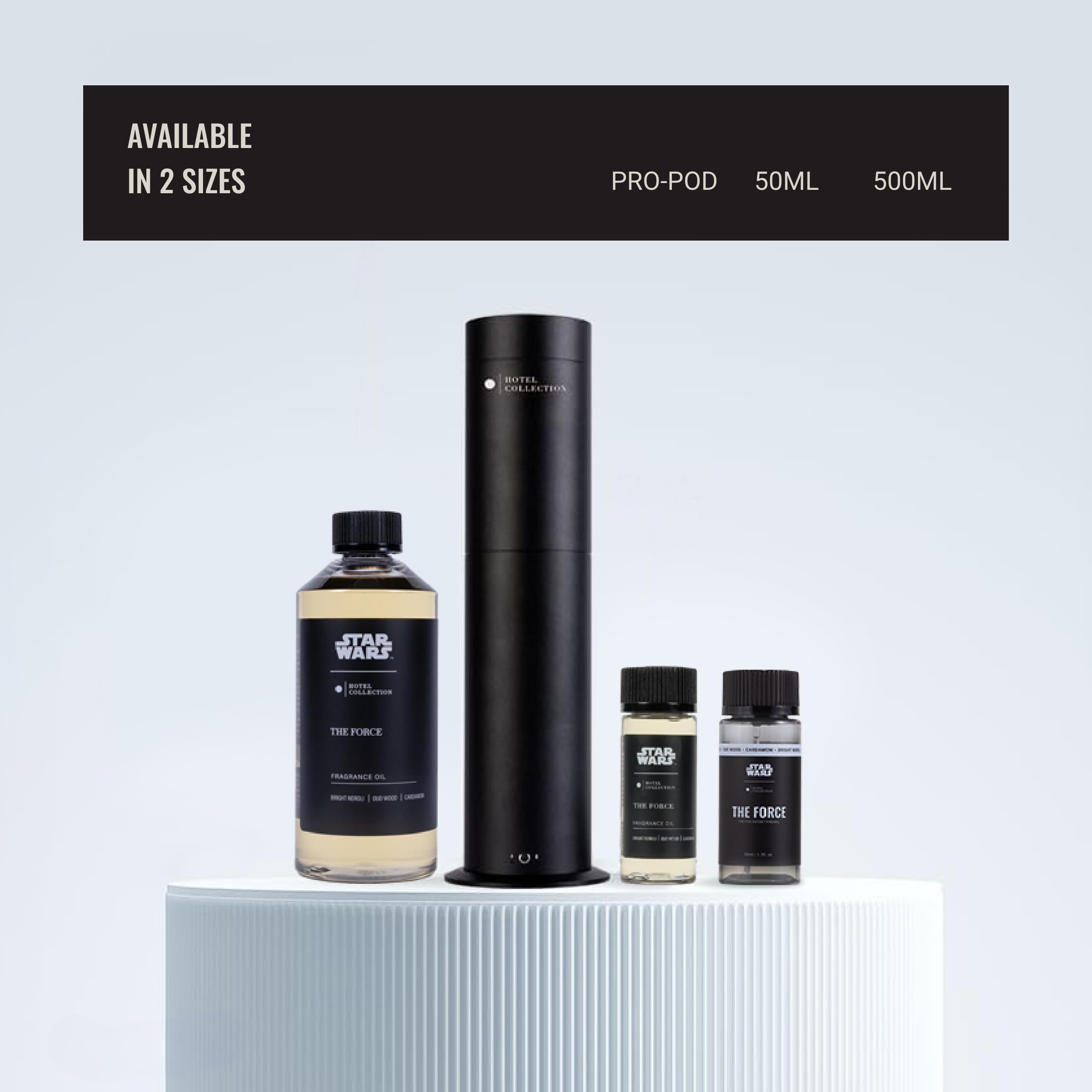Aroma360 Etiqueta diseño La Fuerza 500 ml para la presentación.