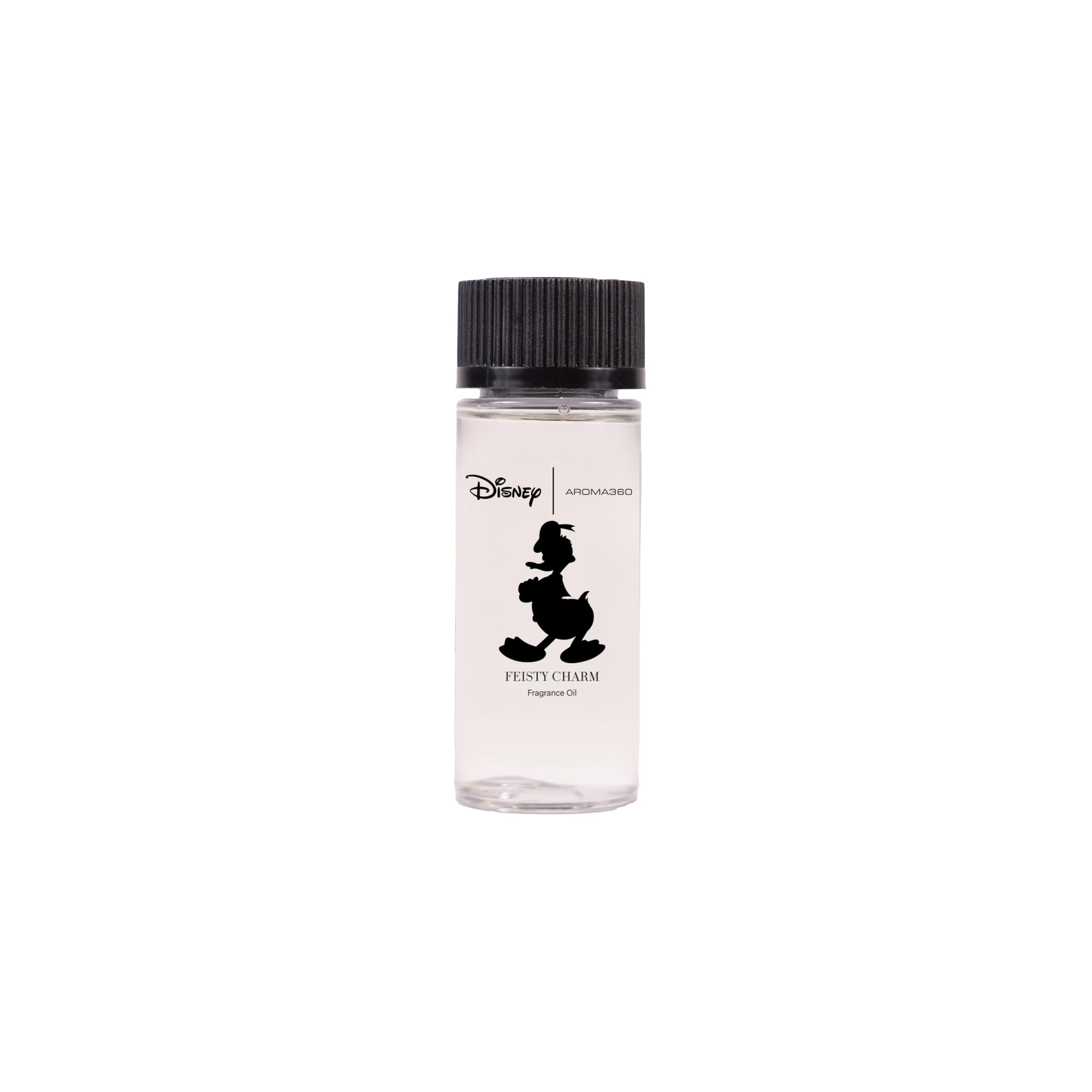 Aroma360 Feisty Charm con Donald Duck, botella elegante para perfumar espacios.