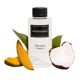 Aroma360 Hawaiian Sunset: botella de aceite para difusor creando un ambiente lujoso.