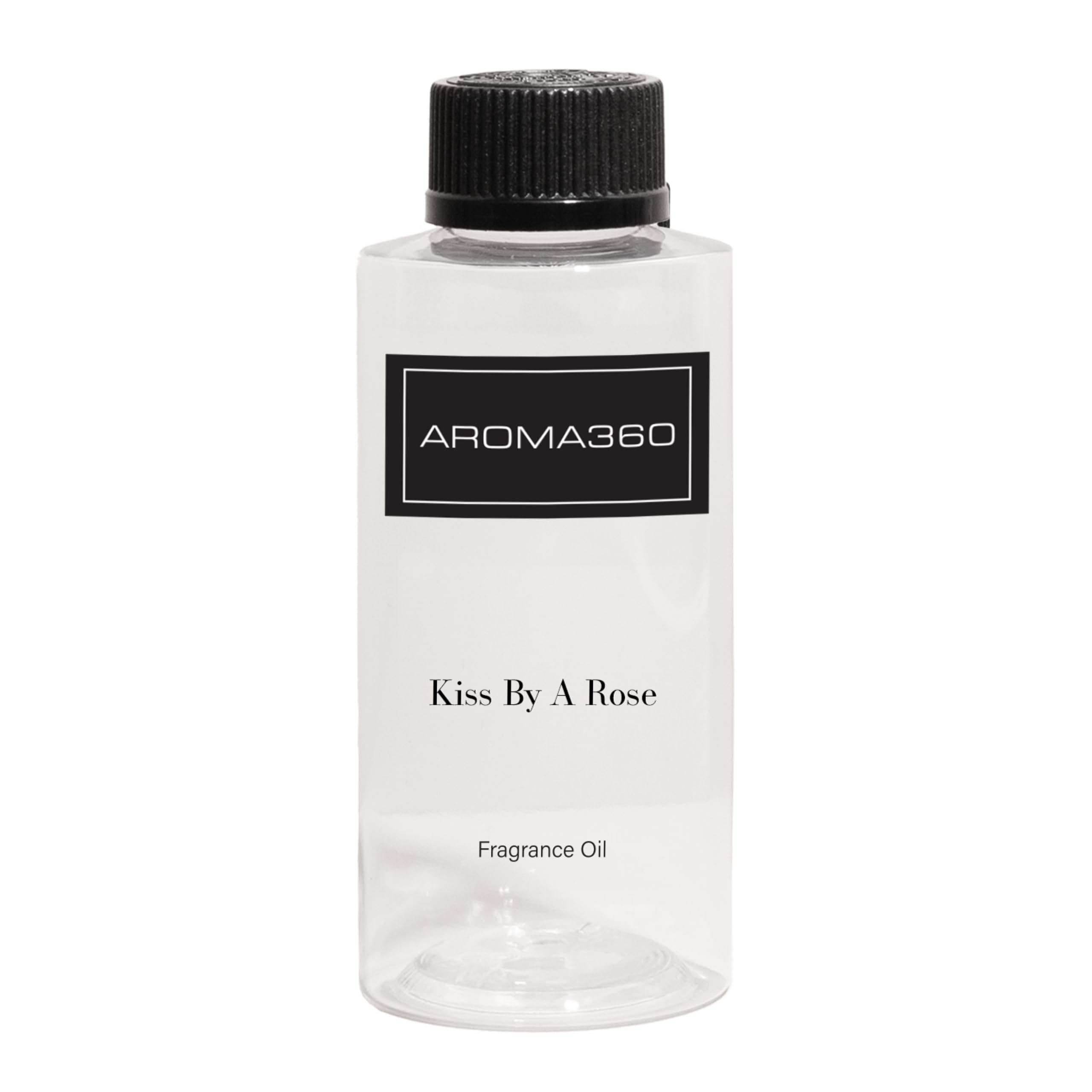 Aroma360 Kiss rosa en botella, perfuma con elegancia y serenidad.