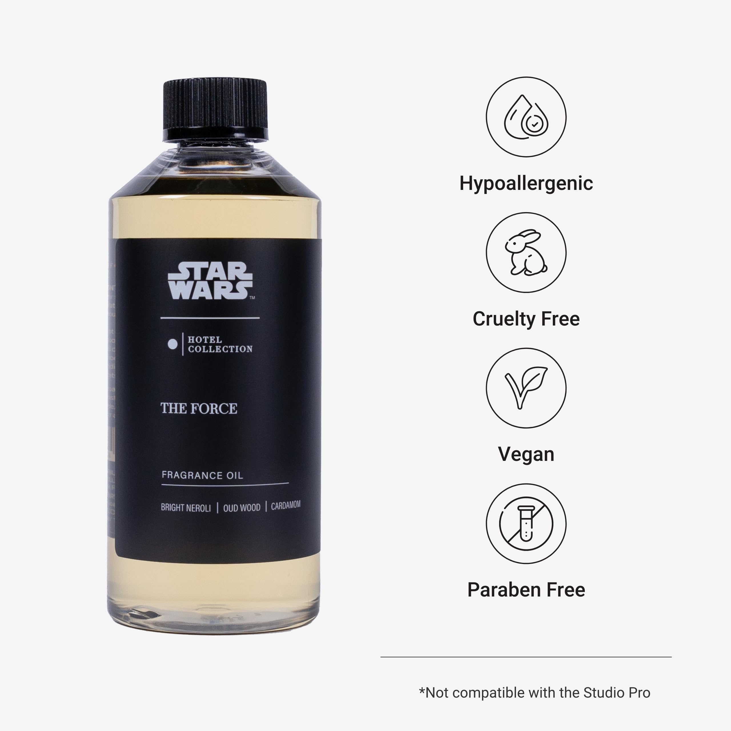 Aroma360 La Fuerza atomizador 500 ml: pulverización suave para espacios.