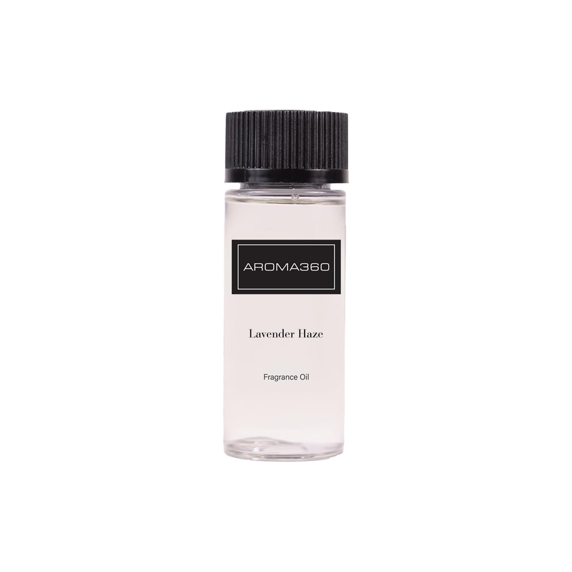 Aroma360 Lavanda Bruma: frasco de aceite esencial para relajación diaria.