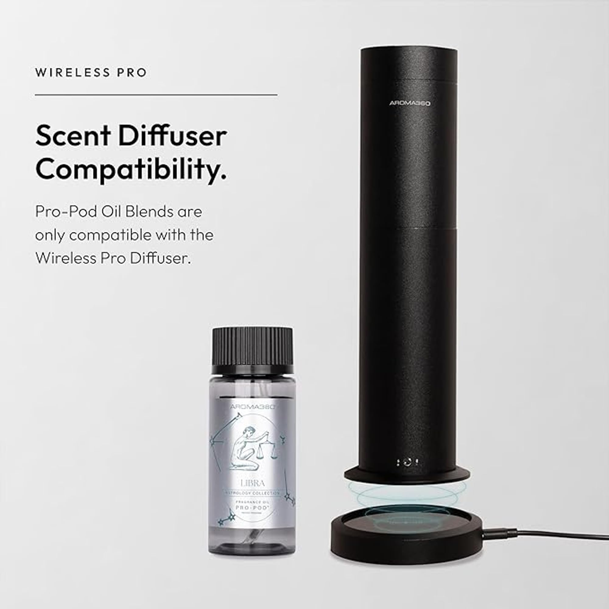 Aroma360 Libra Pro-Pod: fragancia Benzoin para confort sutil.