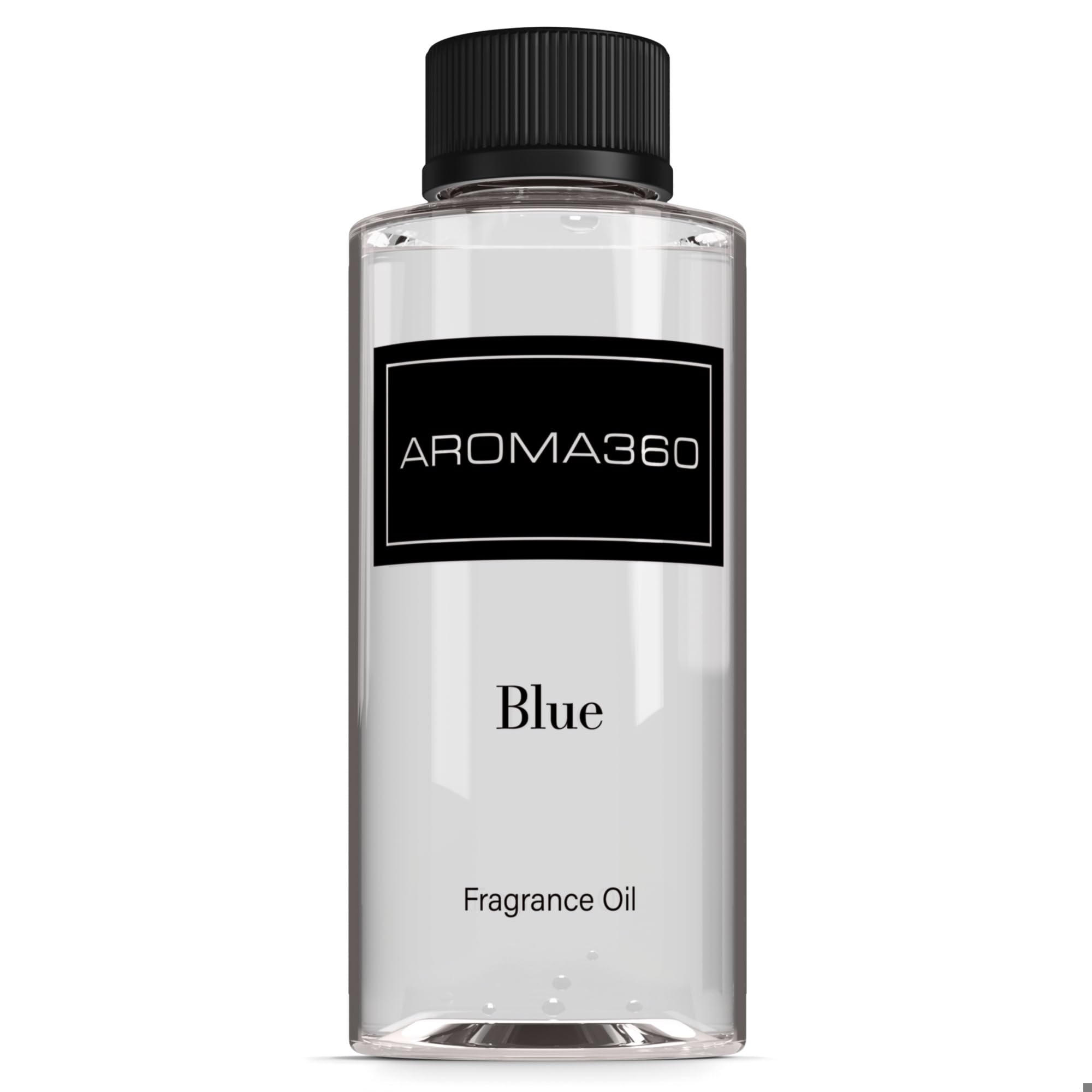 Aroma360 Mezcla Azul en botella, aroma envolvente para espacios.