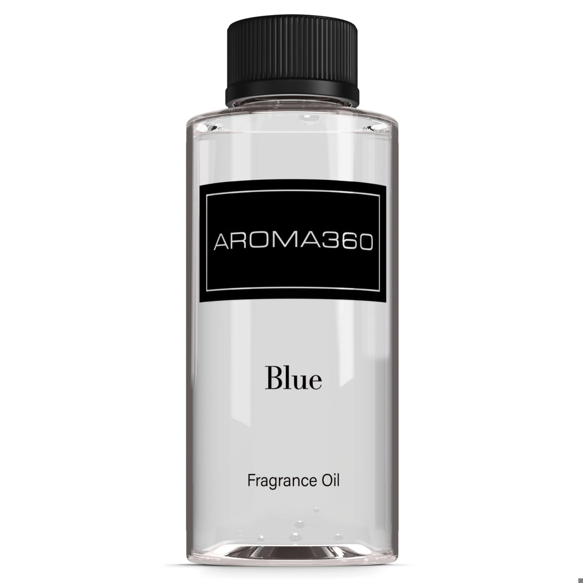 Aroma360 Mezcla Azul en botella, aroma envolvente para espacios.