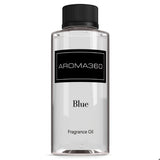 Aroma360 Mezcla Azul en botella, aroma envolvente para espacios.