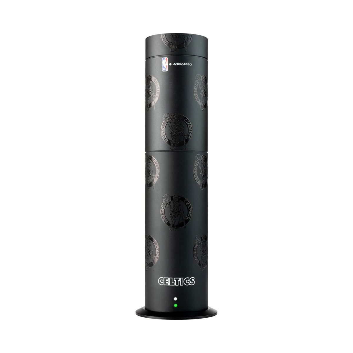Aroma360 con logotipo Celtics en el difusor para ambientar salas con estilo
