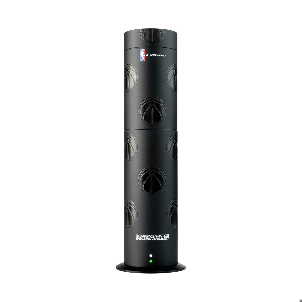 Aroma360 difusor con logo de NBA Washington Wizards, ideal para casa u oficina.