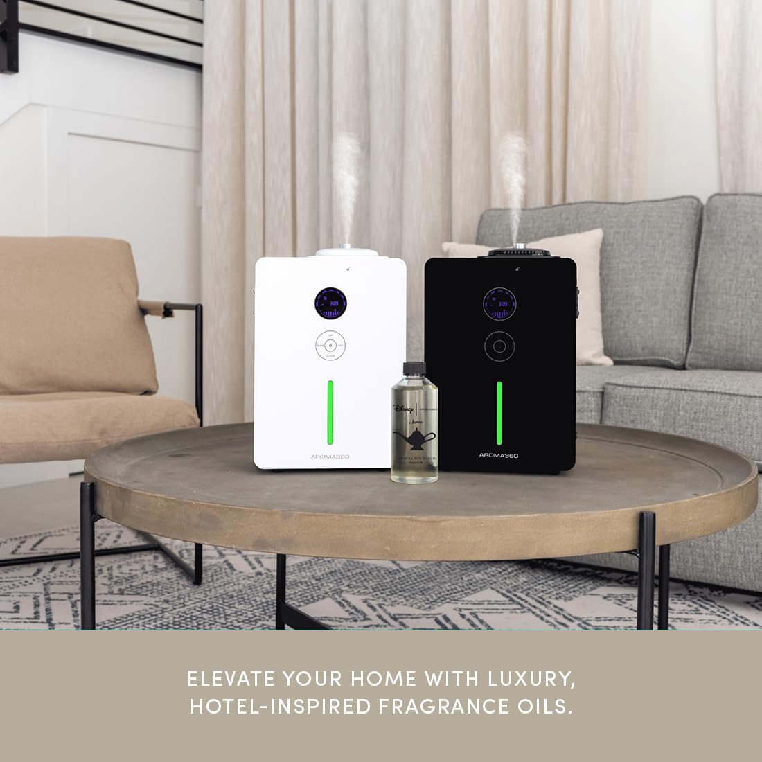 Aroma360 Notas medias: orquídea y mimosa para un ambiente sereno.