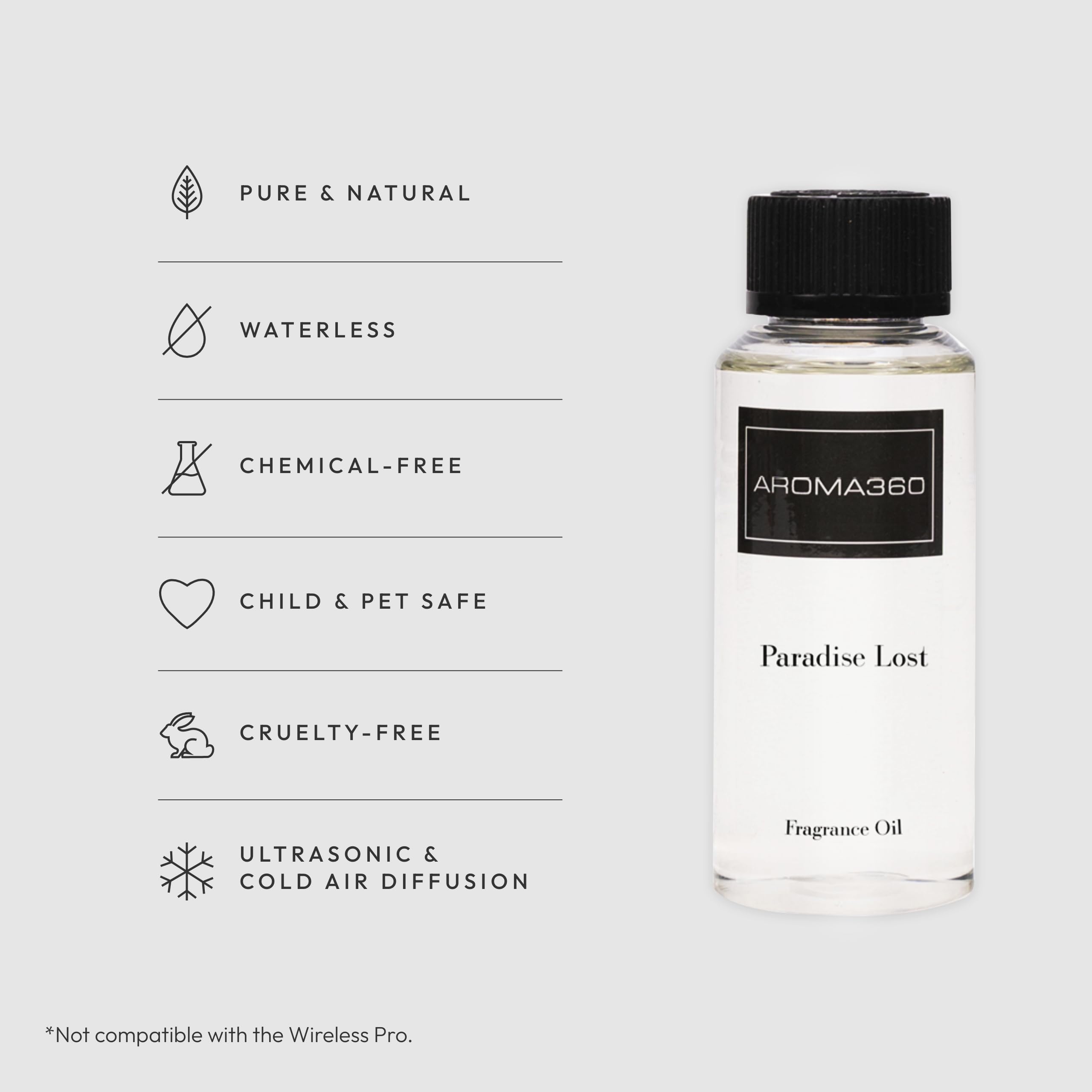 Aroma360 Paradise Lost corazón-frutas-fresa-frambuesa para ambiente alegre