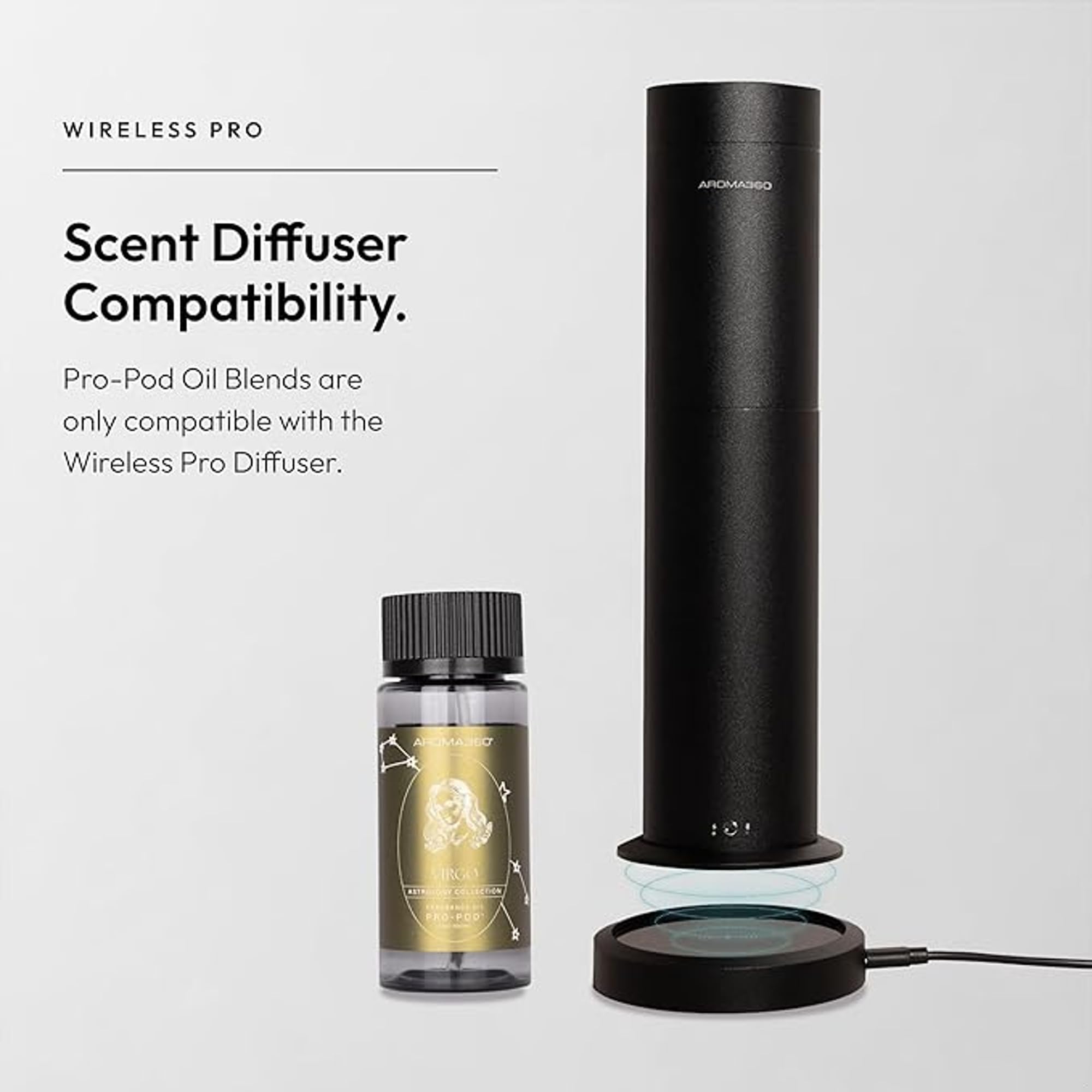 Aroma360 Pro Pod – difusor en sala ofrece presencia aromática continua