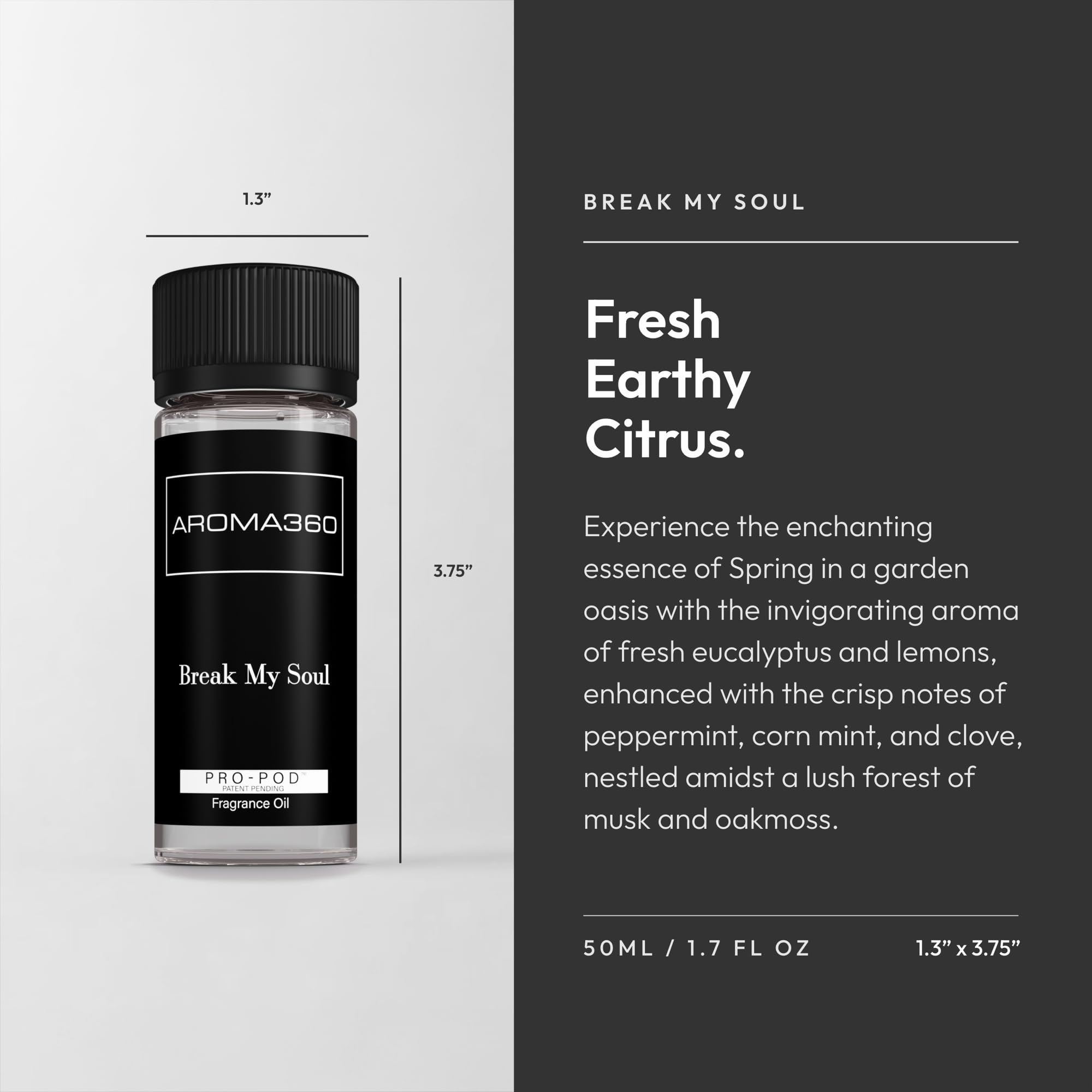 Aroma360 Pro Pod con musgo roble, ambiente sofisticado todo el día