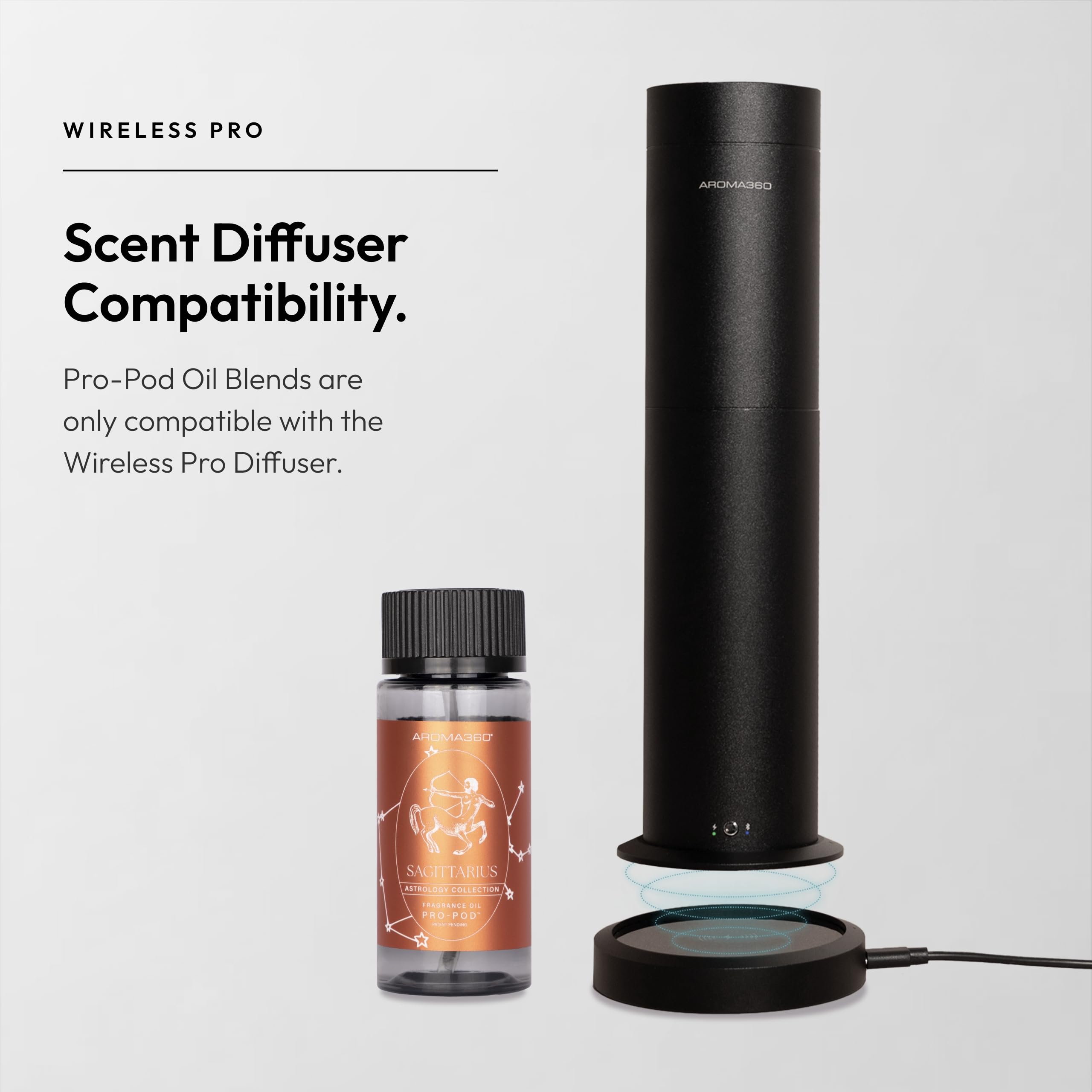 Aroma360 Sagittarius Pro-Pod uso versátil para dormitorio, oficina y cocina