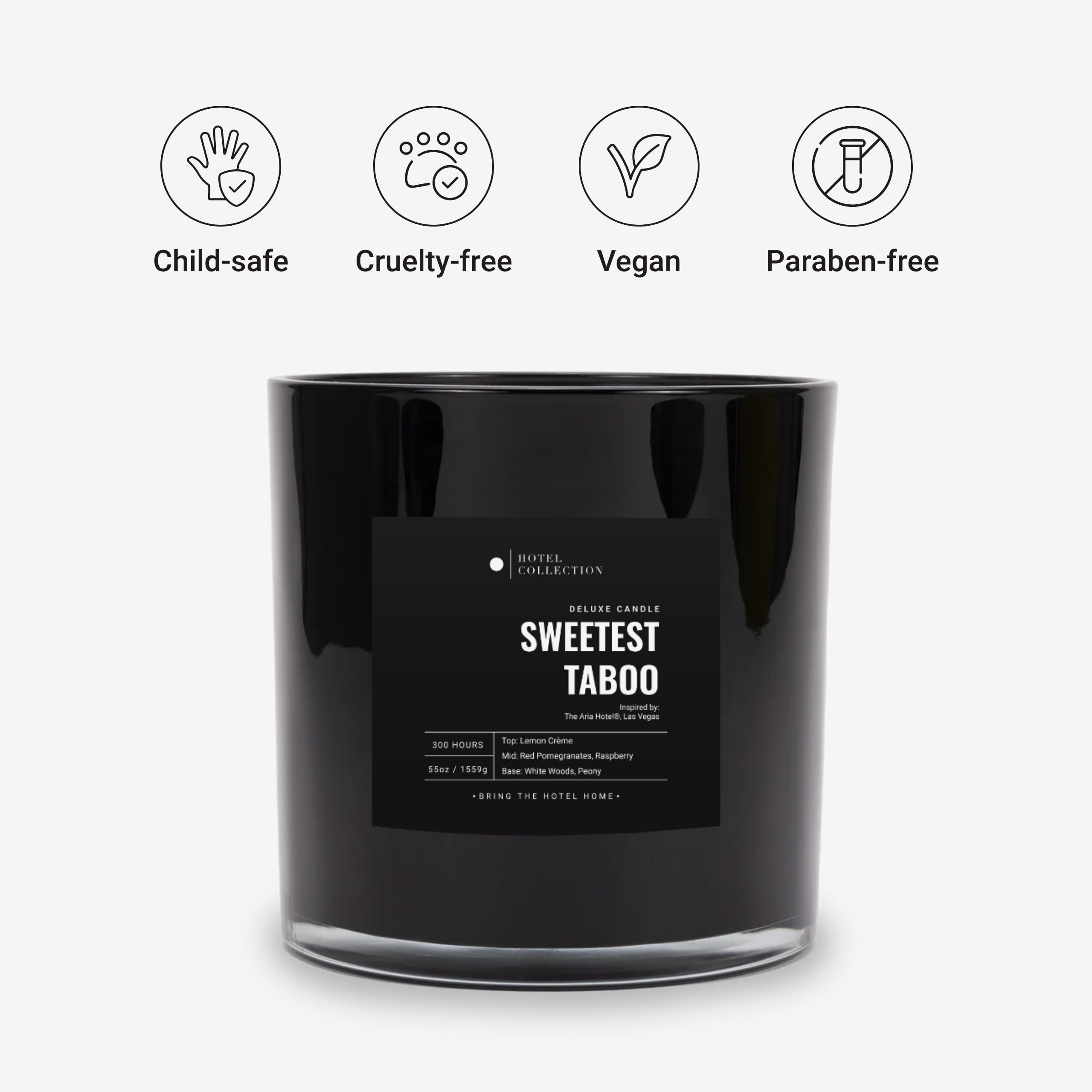 Aroma360 Sweetest Taboo, etiqueta lujo, transmite exclusividad desde el primer vistazo.