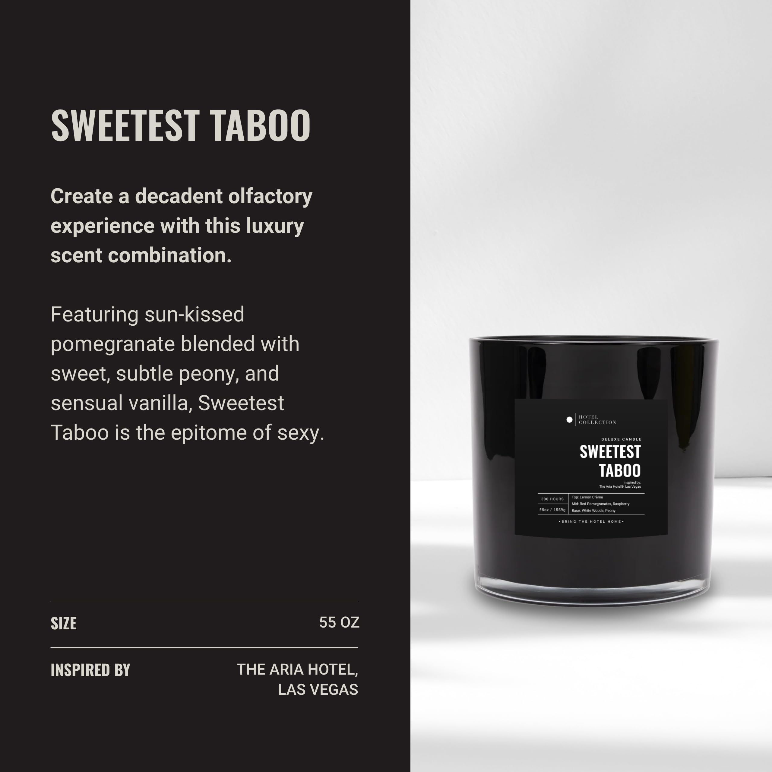 Aroma360 Sweetest Taboo, vela encendida, perfuma el ambiente para momentos de relax.