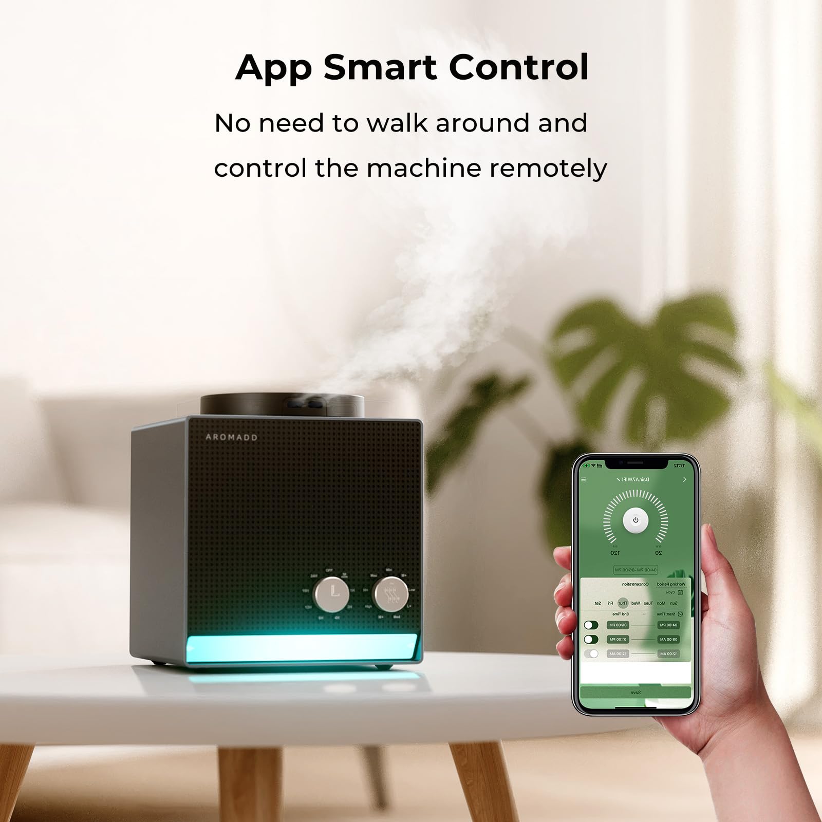 Aromadd app: control remoto para programar fragancias en iOS y Android