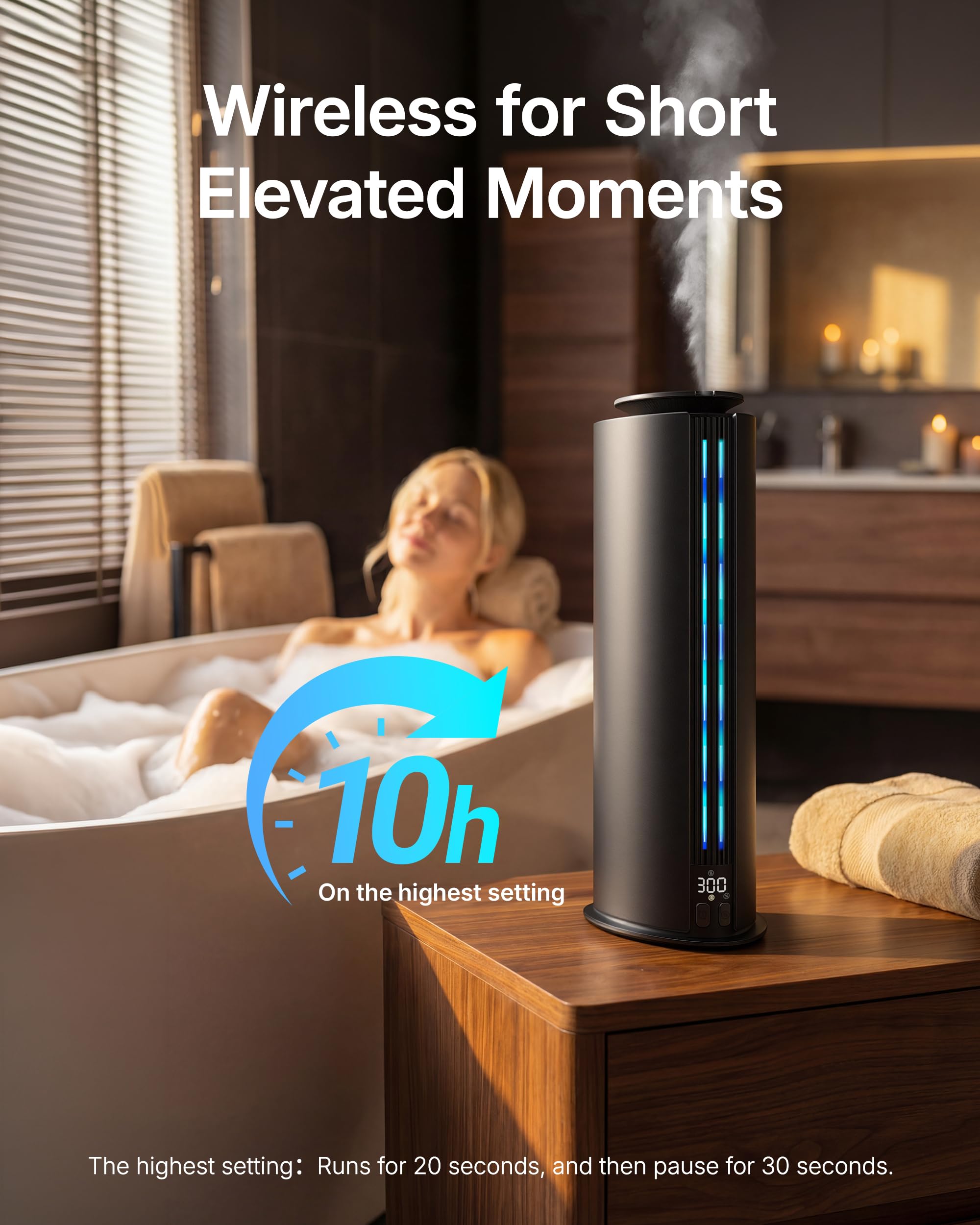 Difusor Aromadd sin agua en uso sin cables, perfecto para dormitorio