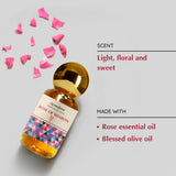 Aromafume botella Rose of Sharon con derrame suave para ritual diario de oración