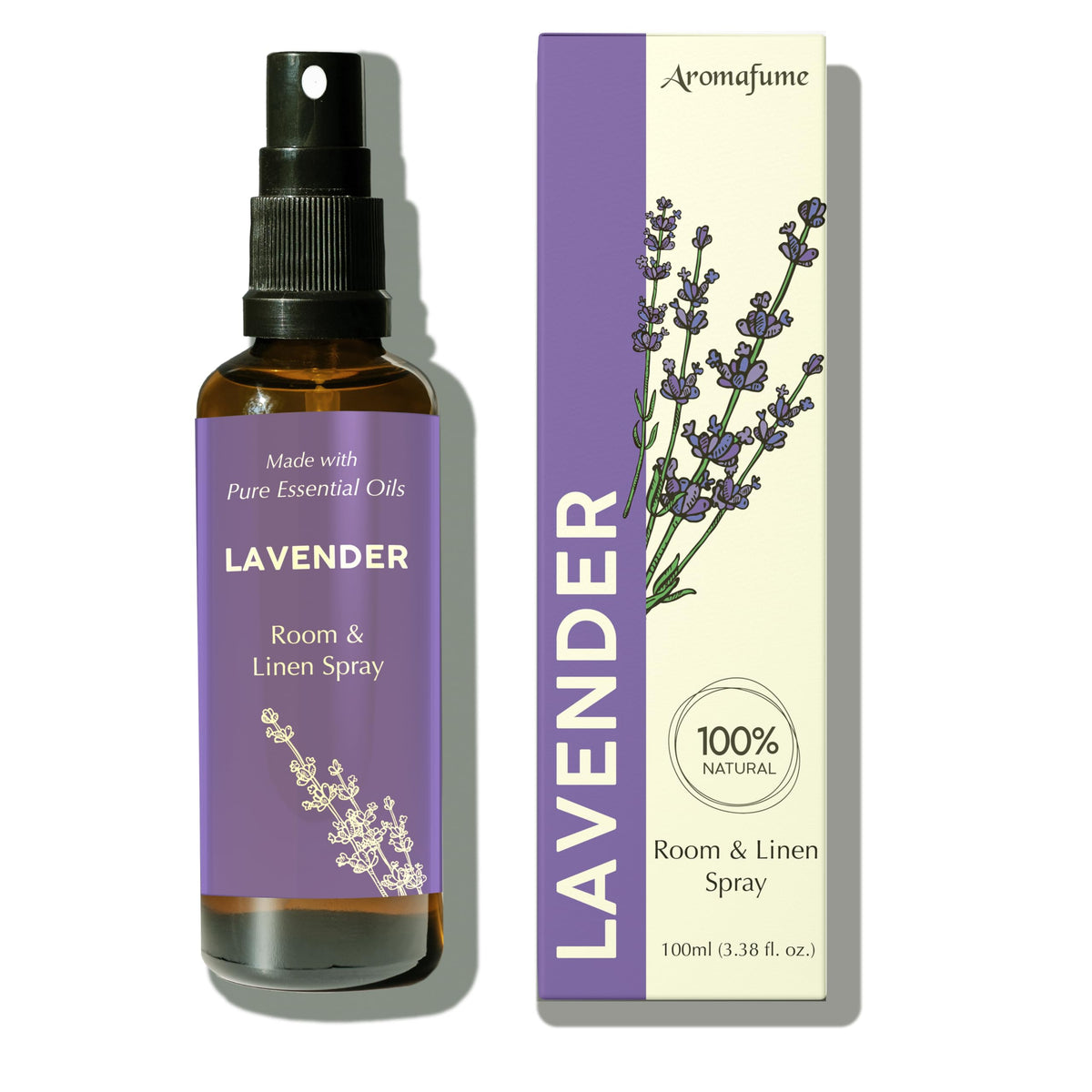 Aromafume Lavanda, botella de 100ml para ambientar habitaciones con aroma relajante