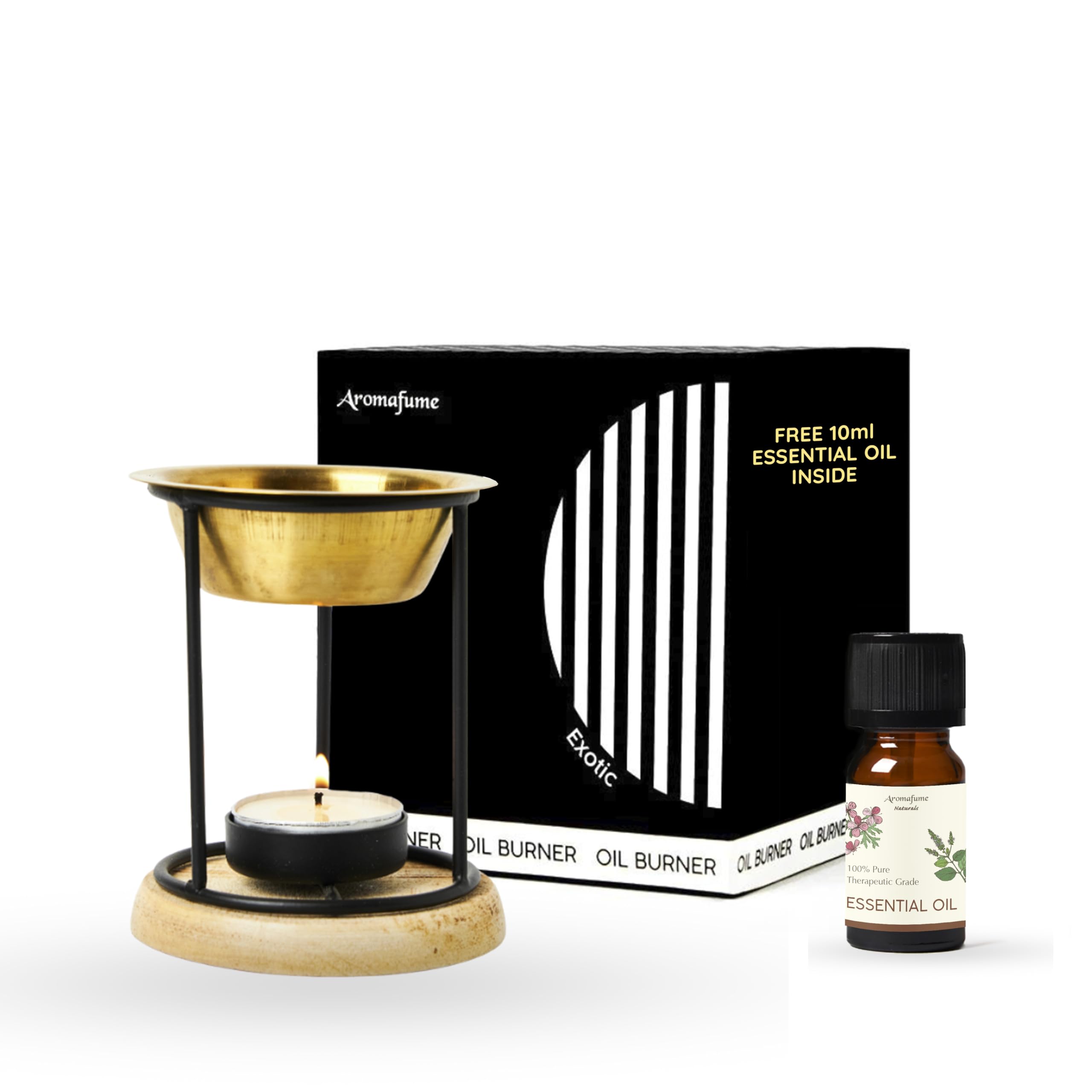 Aromafume quemador de hierro forjado para fragancias suaves en casa.