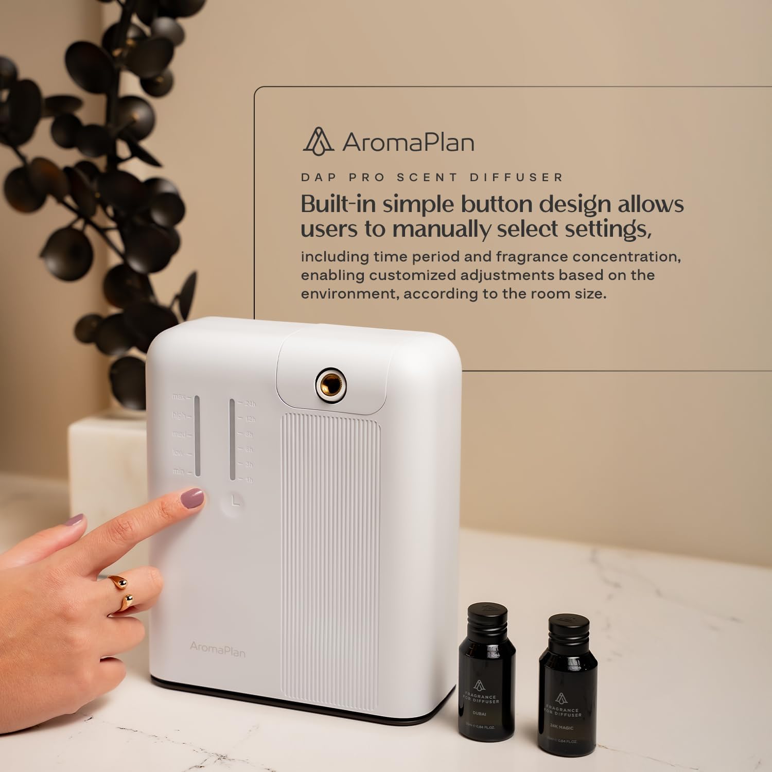 AROMAPLAN Cobertura para espacios grandes: perfecto para hogar, hotel u oficina