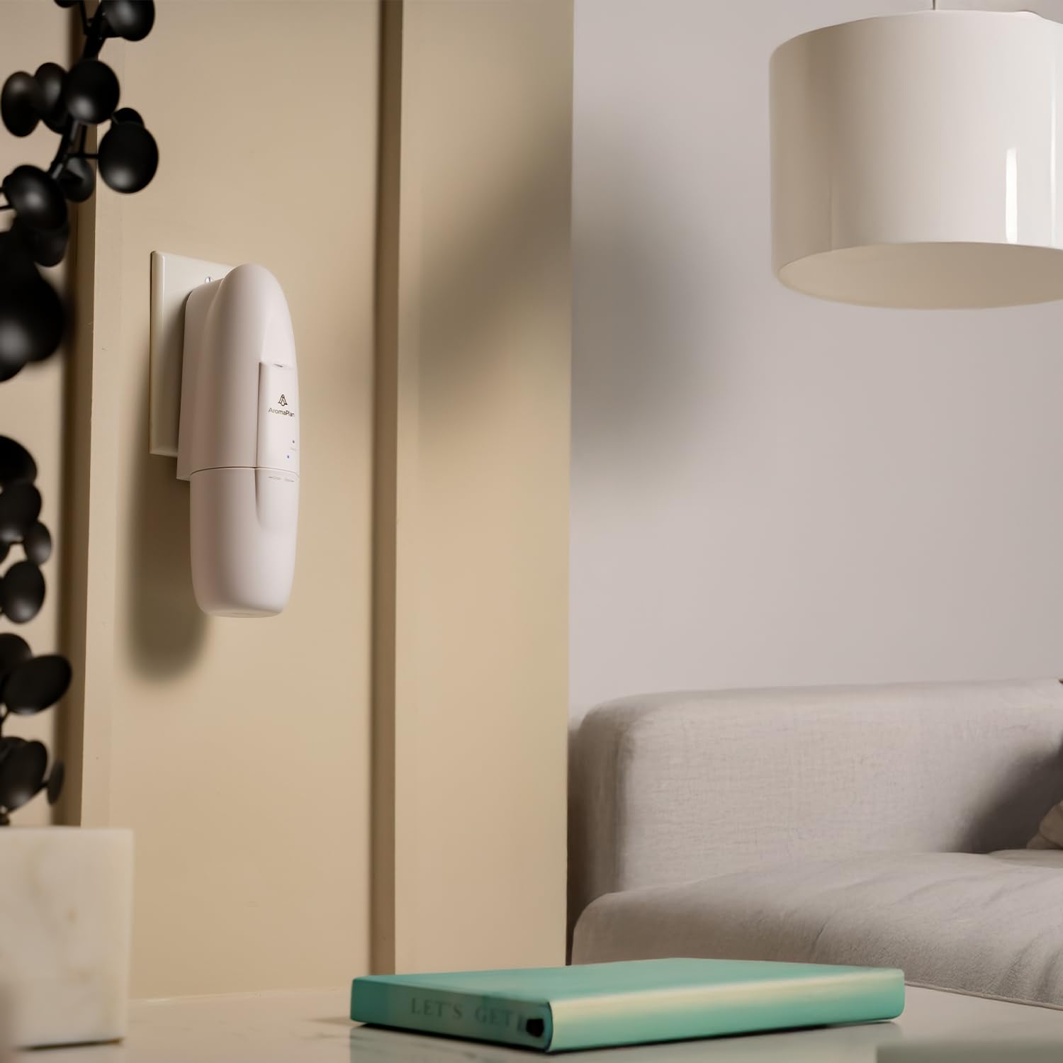 Control por aplicación móvil de AromaPlan para ajustar aromas