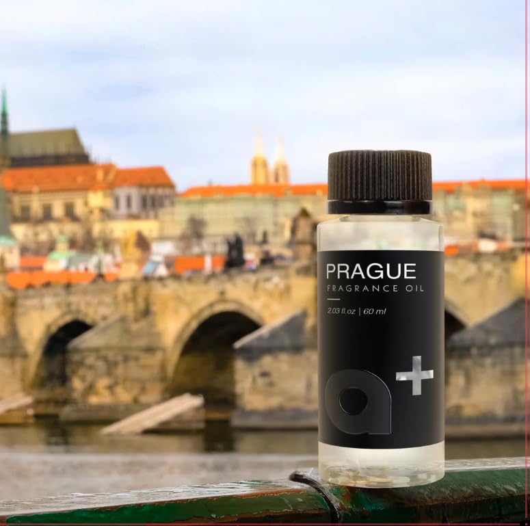 Difusor sin agua Aromar Praga-Inspirado Baccarat Rouge, ideal para perfumar habitaciones con notas cítricas.