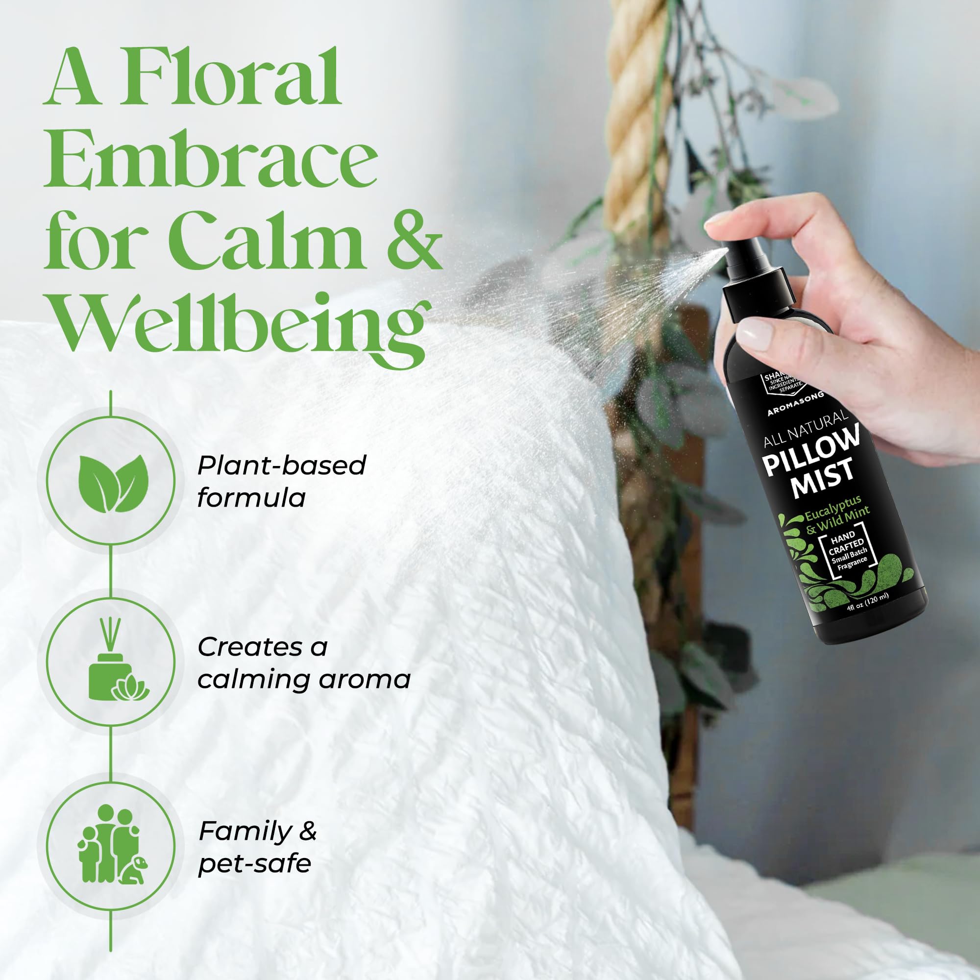Aromasong frasco portátil para viaje, descanso en cualquier lugar.