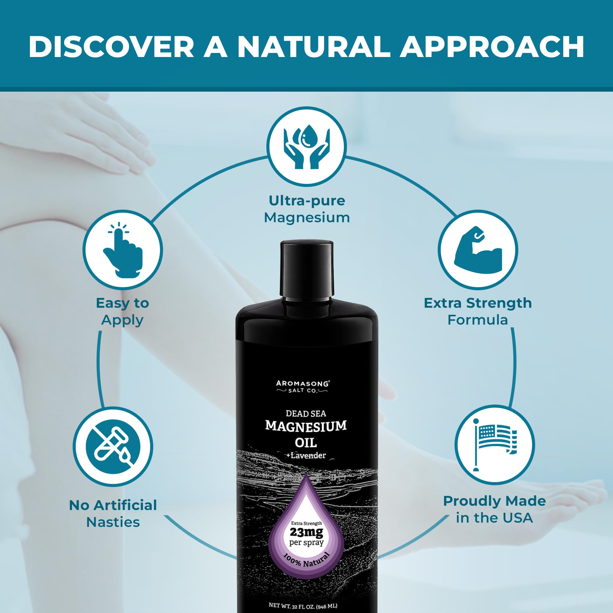 Aromasong Magnesio Spray Lavanda: pulverizador para aplicación rápida en la piel