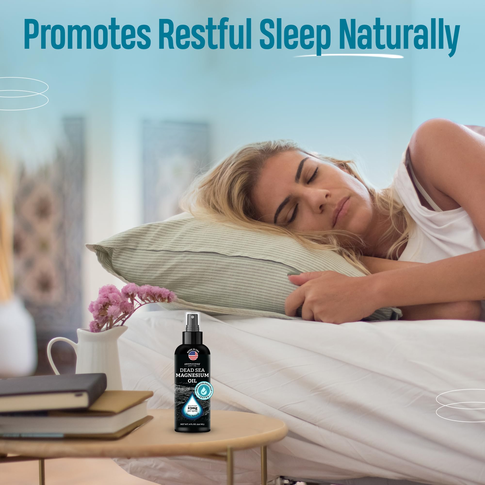 Aromasong magnesio para absorción rápida y sensación calmante.