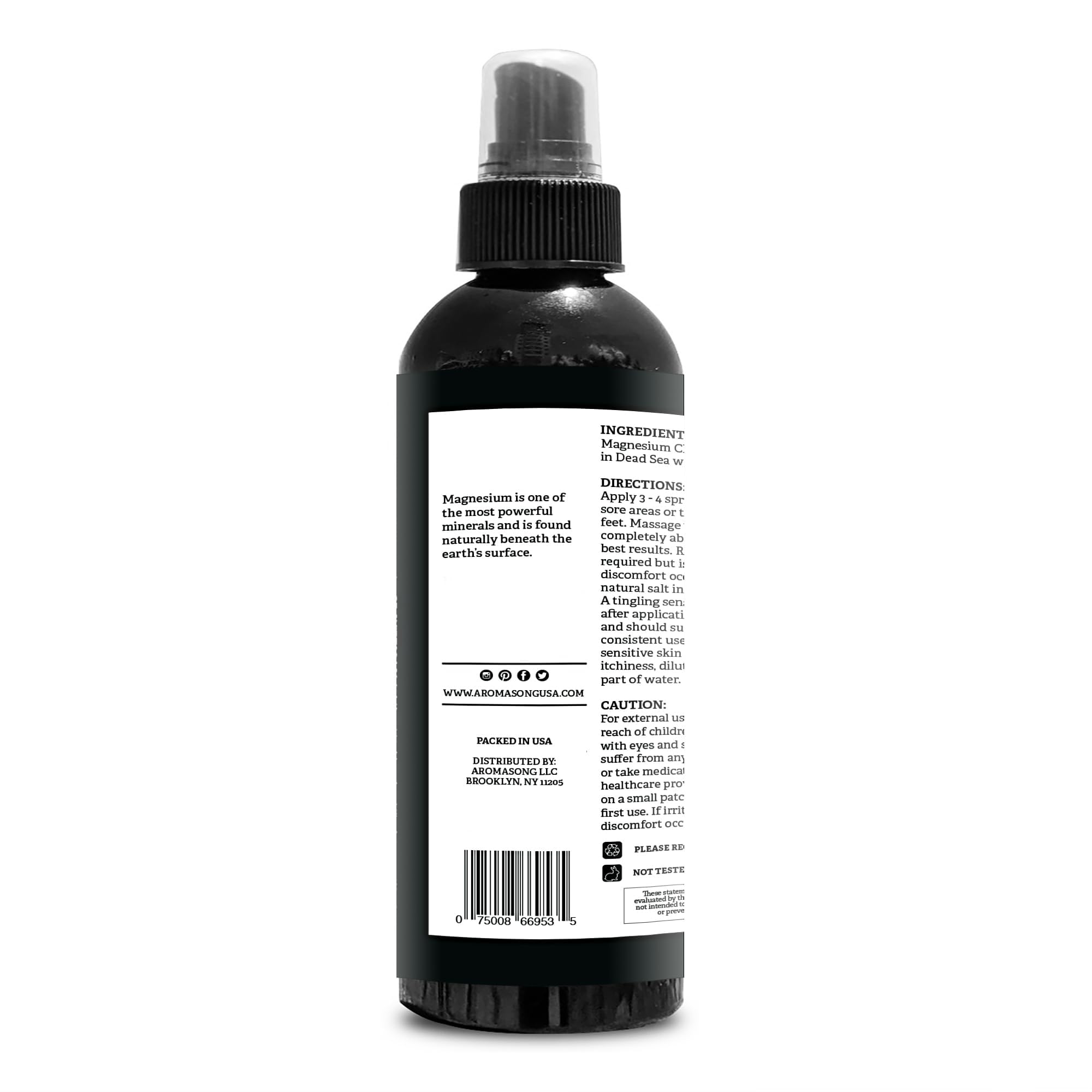Aromasong producido en Estados Unidos, magnesio puro sin aditivos.