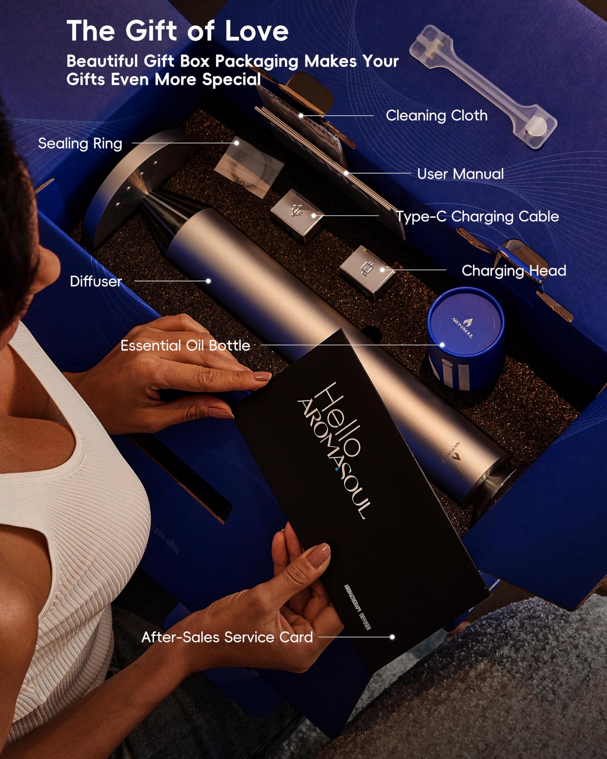 AROMASOUL difusor para habitación grande o spa, ideal para hogar