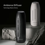 AromaTech Ambience: diseño artesanal en acabado blanco piedra.