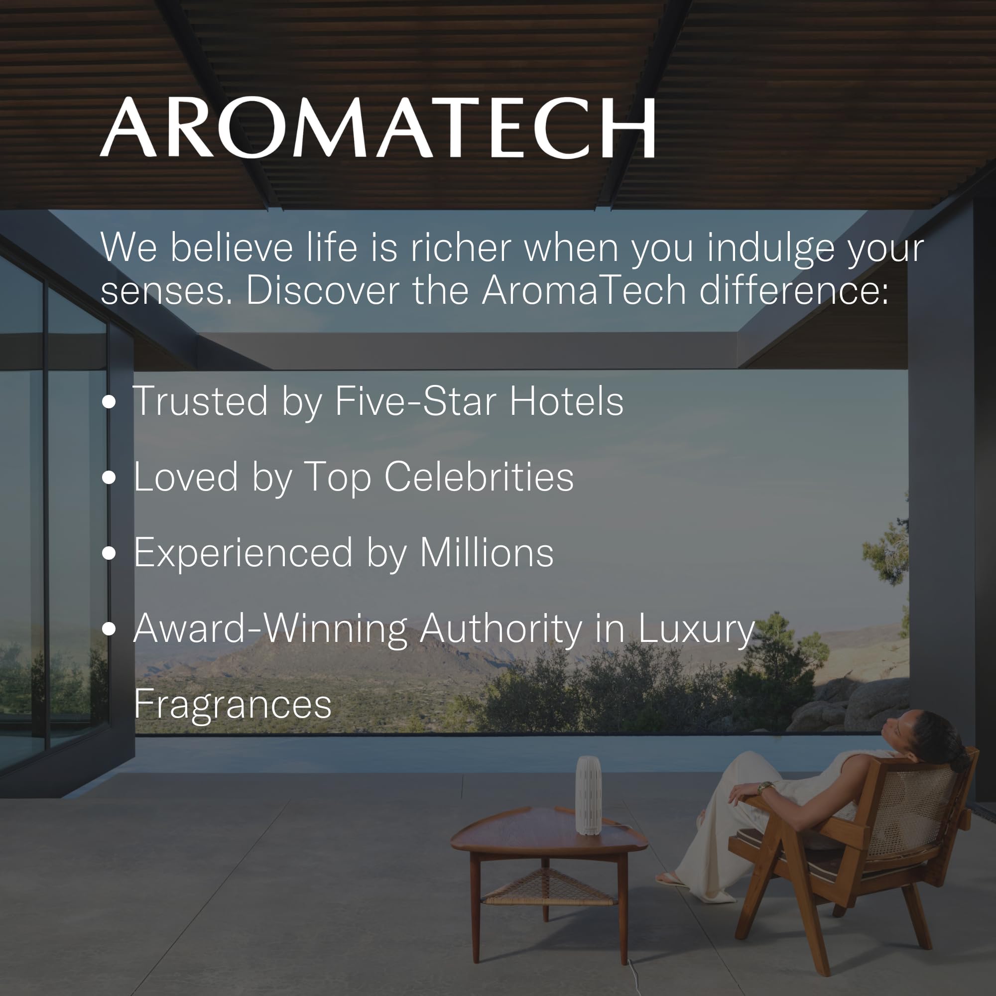 AromaTech higo-flor-de-naranjo para difusor nebulizador, perfuma espacios grandes con notas florales.