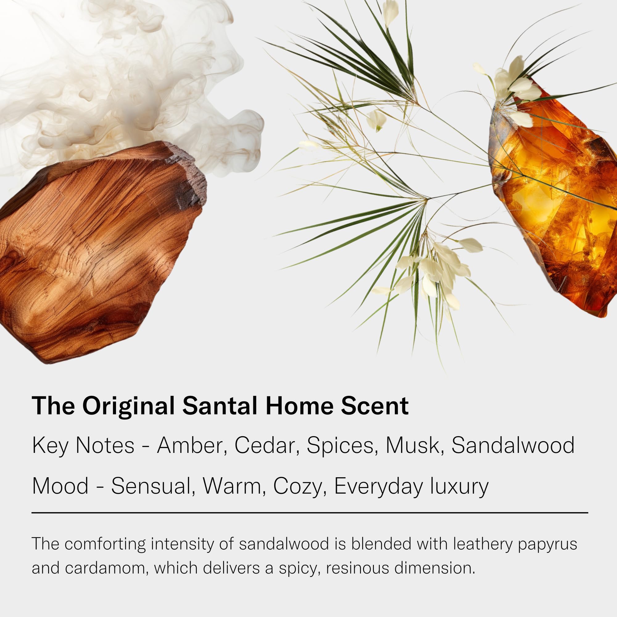 AromaTech Santal: notas de vainilla para crear fragancia suave y reconfortante