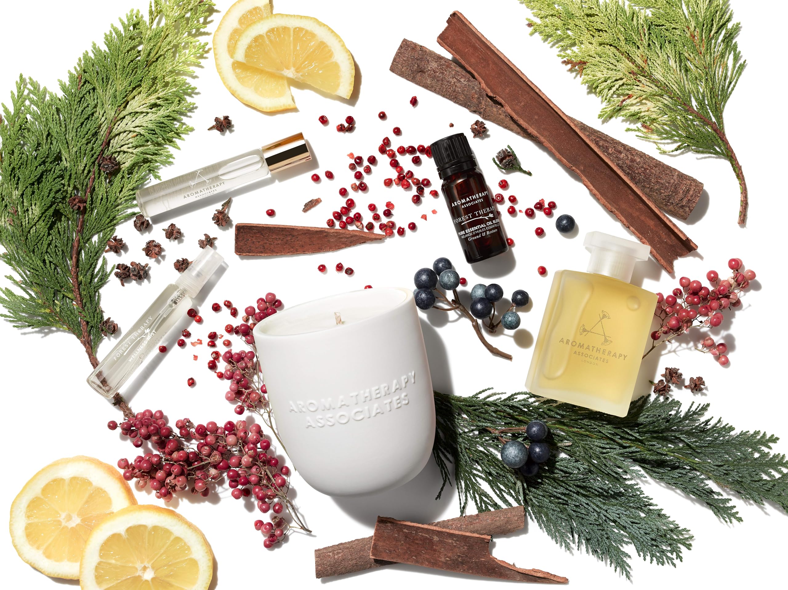 Aromatherapy Associates Terapia Forestal, ingrediente-cipres, efecto calmante natural.